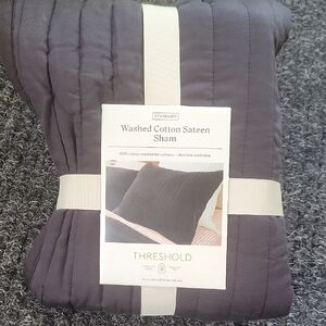 Threshold Gray Quilted Pillow Sham